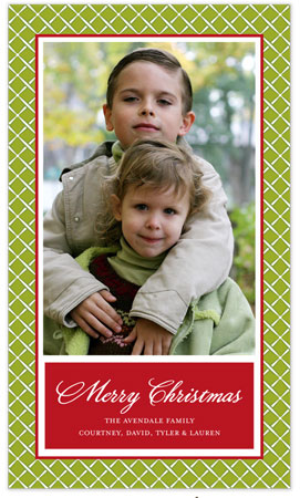 Holiday Photo Mount Cards by Stacy Claire Boyd (Holiday Lattice - Green) Holiday Photo Mount Cards by Stacy Claire Boyd (Holiday Lattice - Green)