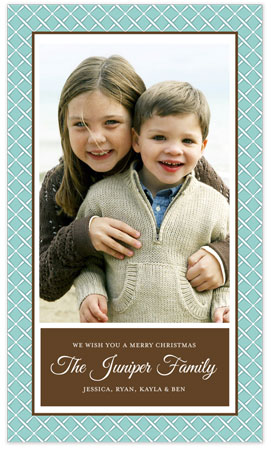 Holiday Photo Mount Cards by Stacy Claire Boyd (Holiday Lattice - Blue) Holiday Photo Mount Cards by Stacy Claire Boyd (Holiday Lattice - Blue)