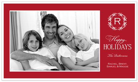 Holiday Photo Mount Cards by Stacy Claire Boyd (Regal Wreath - Red) Holiday Photo Mount Cards by Stacy Claire Boyd (Regal Wreath - Red)