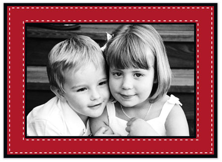 Holiday Photo Mount Cards by Stacy Claire Boyd (Dashing Through the Snow - Red)
