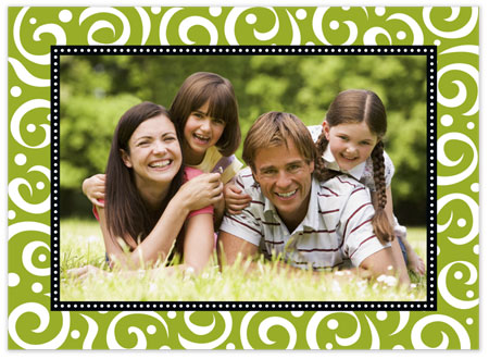 Holiday Photo Mount Cards by Stacy Claire Boyd (Swirls & Whirls - Green) Holiday Photo Mount Cards by Stacy Claire Boyd (Swirls & Whirls - Green)