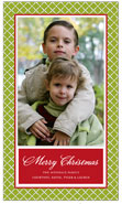 Digital Holiday Photo Cards by Stacy Claire Boyd (Holiday Lattice - Green)