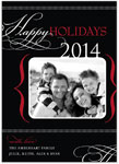 Digital Holiday Photo Cards by Stacy Claire Boyd (Festive Swash - Red)