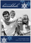 Digital Holiday Photo Cards by Stacy Claire Boyd (Hanukkah Snowflakes)