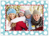 Digital Holiday Photo Cards by Stacy Claire Boyd (Funky Dot - Aqua)