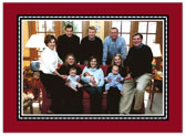 Digital Holiday Photo Cards by Stacy Claire Boyd (Ornamental Garland - Ruby)
