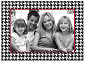 Digital Holiday Photo Cards by Stacy Claire Boyd (Holiday Houndstooth - Black)