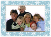 Digital Holiday Photo Cards by Stacy Claire Boyd (Fanciful Snowflakes - Blue)