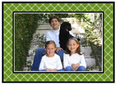 Digital Holiday Photo Cards by Stacy Claire Boyd (Twin Trellis - Green)