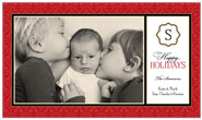 Holiday Photo Mount Cards by Stacy Claire Boyd (Flocked Damask)
