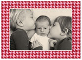 Holiday Photo Mount Cards by Stacy Claire Boyd (Holiday Houndstooth - Red)