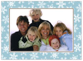 Holiday Photo Mount Cards by Stacy Claire Boyd (Fanciful Snowflakes - Blue)