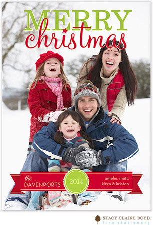 Digital Holiday Photo Cards by Stacy Claire Boyd (Modern Merry - Flat)