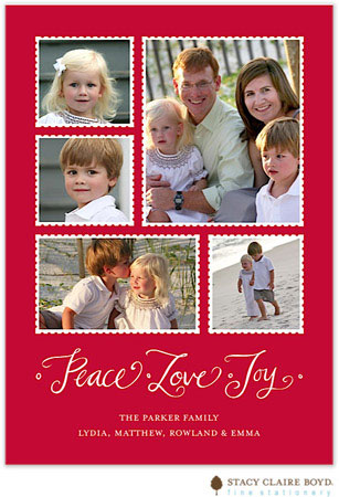 Digital Holiday Photo Cards by Stacy Claire Boyd (Stamped with Love - Flat)