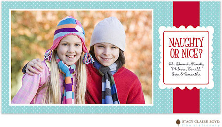 Holiday Photo Mount Cards by Stacy Claire Boyd (Naughty or Nice? - Flat) Holiday Photo Mount Cards by Stacy Claire Boyd (Naughty or Nice? - Flat)