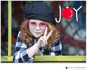 Digital Holiday Photo Cards by Stacy Claire Boyd (Ornament of Joy - Folded)