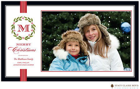 Holiday Photo Mount Cards by Stacy Claire Boyd (Festive Family Initial - Flat) Holiday Photo Mount Cards by Stacy Claire Boyd (Festive Family Initial - Flat)