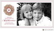 Digital Holiday Photo Cards by Stacy Claire Boyd (Berry Wreath - Flat)