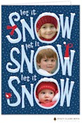 Digital Holiday Photo Cards by Stacy Claire Boyd (Let It Snow - Folded)