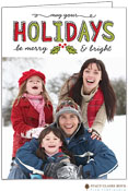 Digital Holiday Photo Cards by Stacy Claire Boyd (Bright Holidays - Folded)
