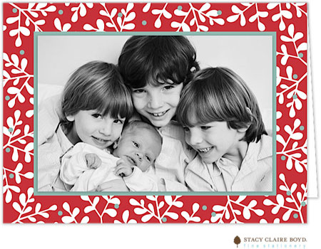 Holiday Photo Mount Cards by Stacy Claire Boyd (Berry Branches - Folded) Holiday Photo Mount Cards by Stacy Claire Boyd (Berry Branches - Folded)