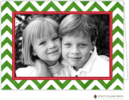 Holiday Photo Mount Cards by Stacy Claire Boyd (Painted Chevron Stripe - Folded) Holiday Photo Mount Cards by Stacy Claire Boyd (Painted Chevron Stripe - Folded)