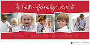 Digital Holiday Photo Cards by Stacy Claire Boyd (Faith Family & Love - Flat)