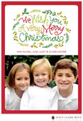 Digital Holiday Photo Cards by Stacy Claire Boyd (Berry Leaf Garland)