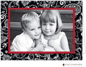 Digital Holiday Photo Cards by Stacy Claire Boyd (Winter Vine - Black - Folded)