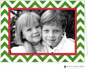 Holiday Photo Mount Cards by Stacy Claire Boyd (Painted Chevron Stripe - Folded)