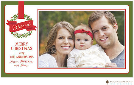 Holiday Photo Mount Cards by Stacy Claire Boyd  (Blessed Wreath)