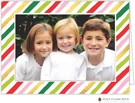 Holiday Photo Mount Cards by Stacy Claire Boyd (Fun Stripes) Holiday Photo Mount Cards by Stacy Claire Boyd (Fun Stripes)