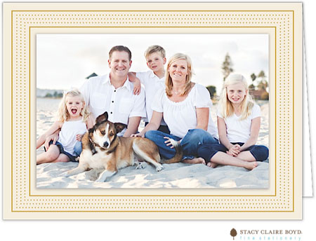 Holiday Photo Mount Cards by Stacy Claire Boyd (Modest Marquee - Cream)