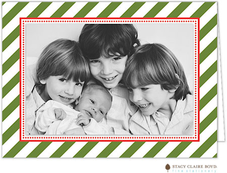 Holiday Photo Mount Cards by Stacy Claire Boyd (Cheer Stripe) Holiday Photo Mount Cards by Stacy Claire Boyd (Cheer Stripe)