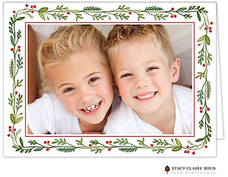 Holiday Photo Mount Cards by Stacy Claire Boyd (Christmas Greenery)