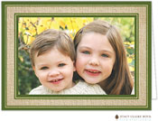 Holiday Photo Mount Cards by Stacy Claire Boyd (Burlap Border - Green)