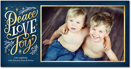 Digital Holiday Photo Cards by Stacy Claire Boyd (Peace Love Joy)