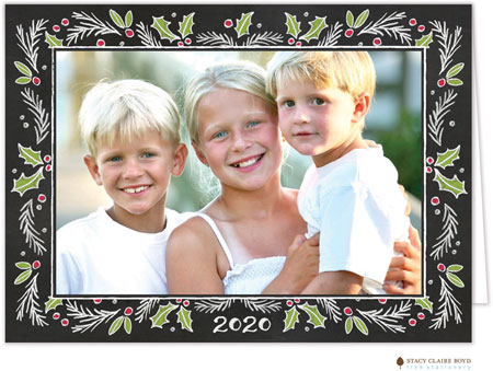 Holiday Photo Mount Cards by Stacy Claire Boyd (Chalkboard Christmas Border) Holiday Photo Mount Cards by Stacy Claire Boyd (Chalkboard Christmas Border)