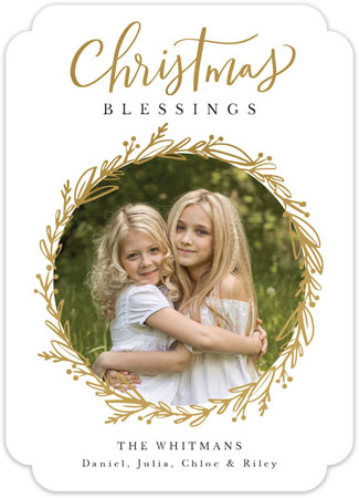 Digital Holiday Photo Cards by Stacy Claire Boyd (Wreath of Joy Foil Pressed) Digital Holiday Photo Cards by Stacy Claire Boyd (Wreath of Joy Foil Pressed)