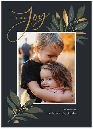 Digital Holiday Photo Cards by Stacy Claire Boyd (Pure Joy Foil Pressed) Digital Holiday Photo Cards by Stacy Claire Boyd (Pure Joy Foil Pressed)