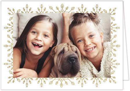 Holiday Photo Mount Cards by Stacy Claire Boyd (Foil Snowfall Border With Foil) Holiday Photo Mount Cards by Stacy Claire Boyd (Foil Snowfall Border With Foil)