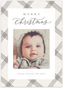 Digital Holiday Photo Cards by Stacy Claire Boyd (Subtle Plaid)
