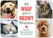 Digital Holiday Photo Cards by Stacy Claire Boyd (Woof Meowy)
