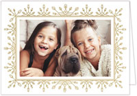 Digital Holiday Photo Cards by Stacy Claire Boyd (Foil Snowfall Border Foil Pressed)