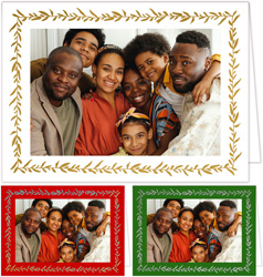 Holiday Photo Mount Cards by Stacy Claire Boyd (Garland Shimmer  With Foil)