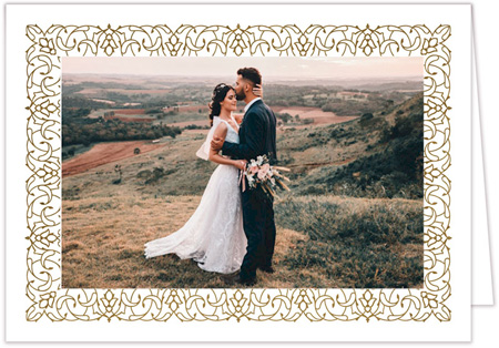 Holiday Photo Mount Cards by Stacy Claire Boyd (Fleur Border with Foil) Holiday Photo Mount Cards by Stacy Claire Boyd (Fleur Border with Foil)