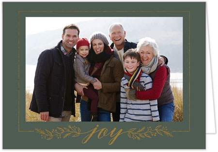 Digital Holiday Photo Cards by Stacy Claire Boyd (Framed in Joy With Foil)