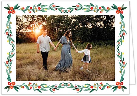 Holiday Photo Mount Cards by Stacy Claire Boyd (Bright Berry Border) Holiday Photo Mount Cards by Stacy Claire Boyd (Bright Berry Border)