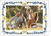 Digital Holiday Photo Cards by Stacy Claire Boyd (Bow Leaf Border)