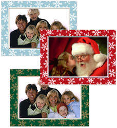 Holiday Photo Mount Cards by Stacy Claire Boyd (Fanciful Snowflakes - Create-Your-Own)